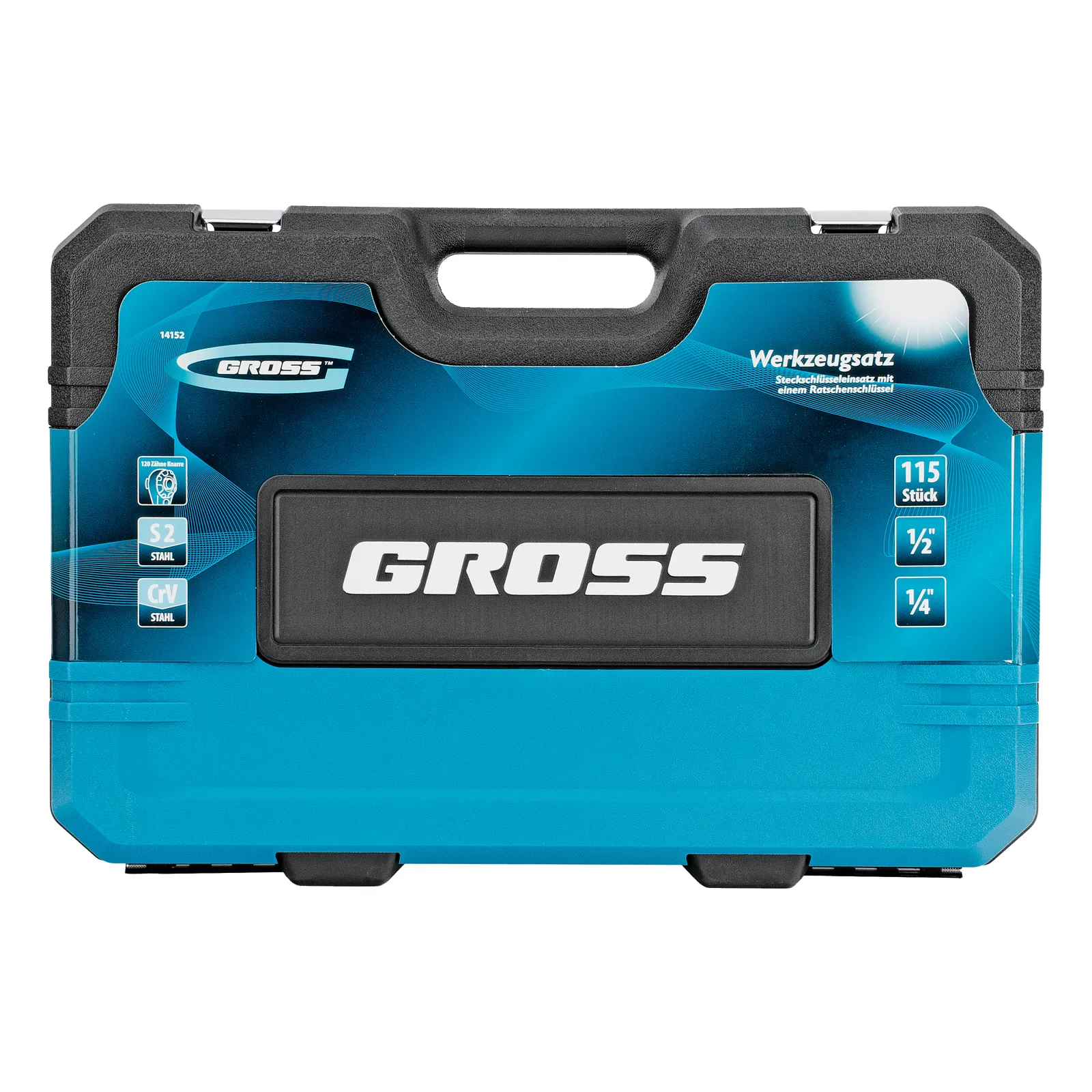 картинка Набор инструментов, 1/4", 1/2", CrV, 120 зубьев, 115 предметов Gross от магазина Одежда+