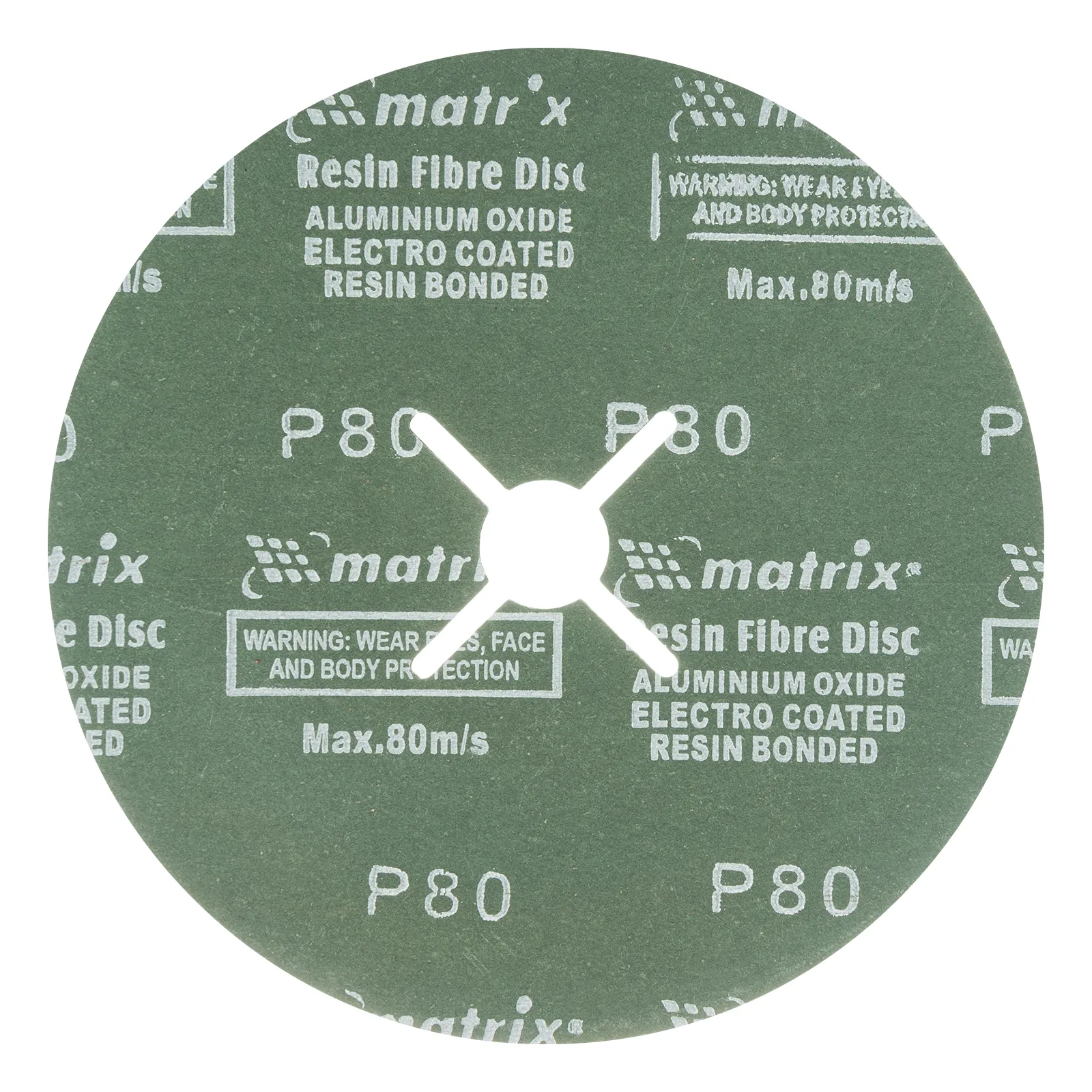 картинка Круги фибровые 5 шт, Р 80, 180 х 22 mm Matrix от магазина Одежда+