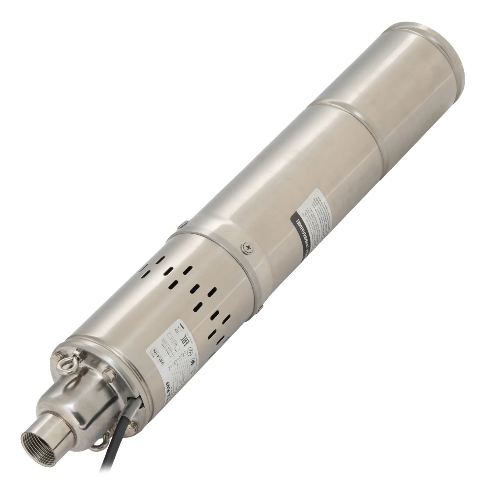 картинка Скважинный насос DWS-4-100, винтовой, диаметр 4", 800 Вт, 1700 л/ч, напор 100 м Denzel от магазина Одежда+