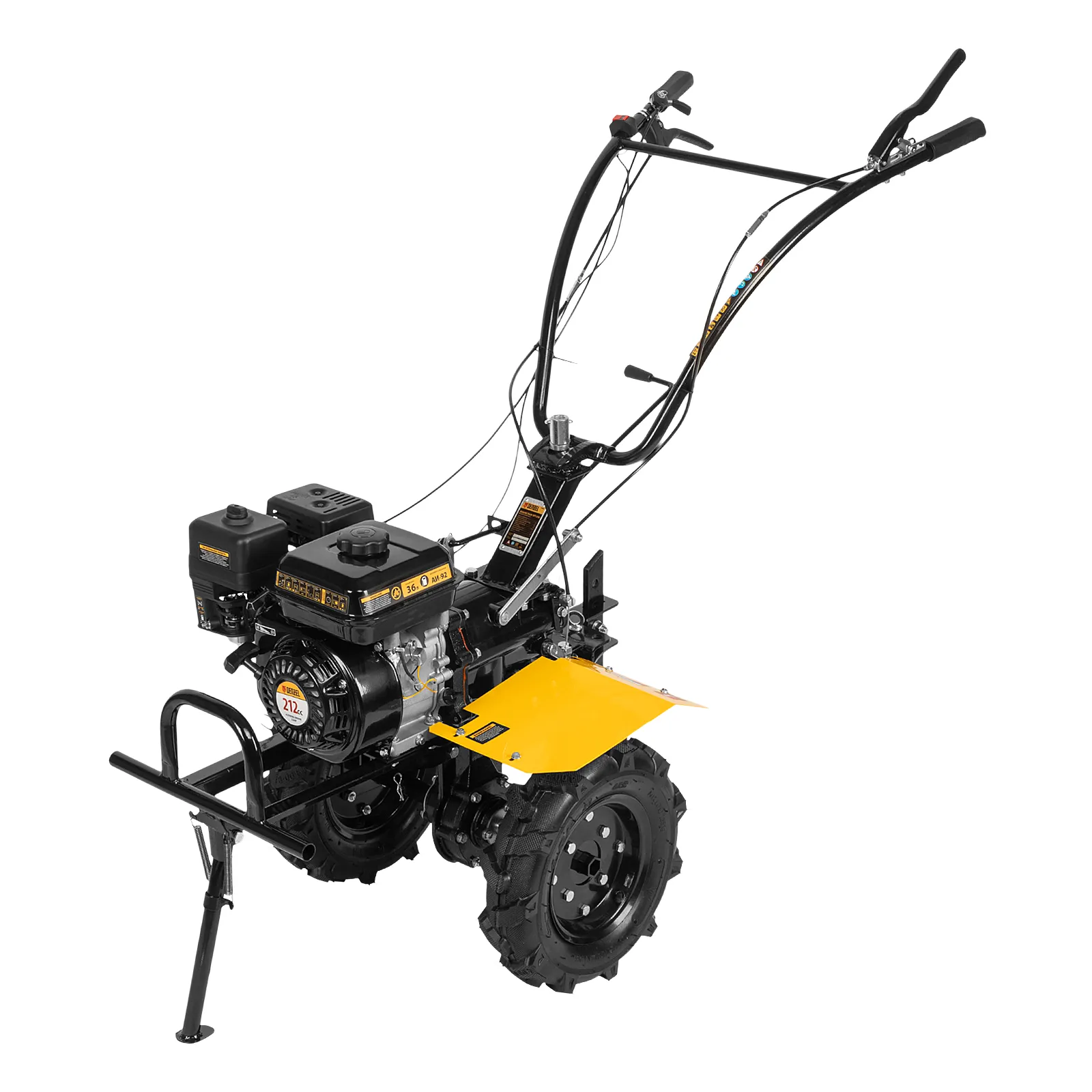 картинка Мотоблок DPT-270X, 7 л.с., диск.сцеп, шир 90 см, глуб 35 см,фрез 3х4,ВОМ,скор 2В/1Н,кол 8" Denzel от магазина Одежда+