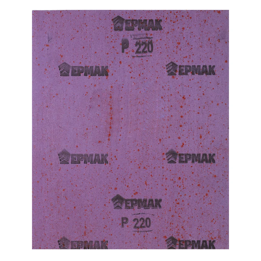картинка ЕРМАК Шлиф-шкурка на тканевой основе водостойкая 230x280 №220 (цена за 1 лист, в спайке 50 листов) от магазина Одежда+