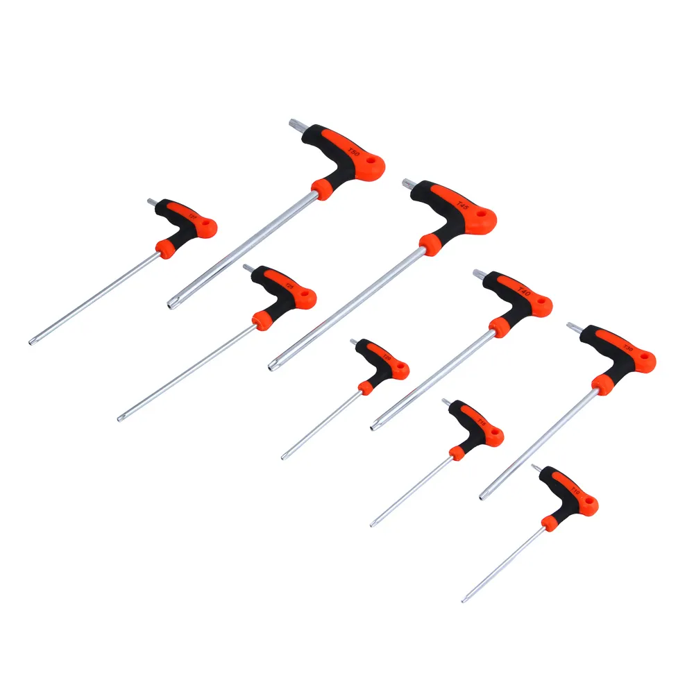картинка ЕРМАК Набор Т-образных имбусовых ключей Torx T10-T15-T20-T25-T27-T30-T40-T45-T50 от магазина Одежда+