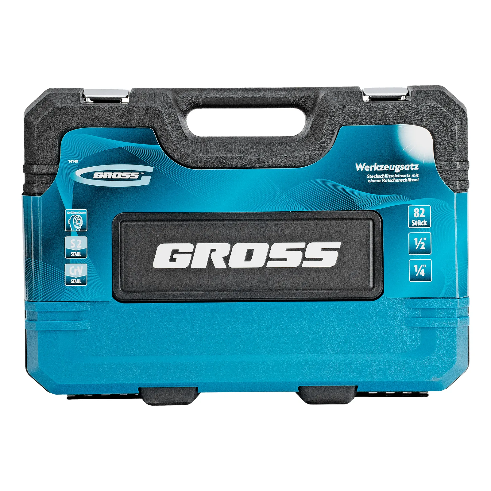 картинка Набор инструментов, 1/4", 1/2", CrV, 120 зубьев, 82 предмета Gross от магазина Одежда+