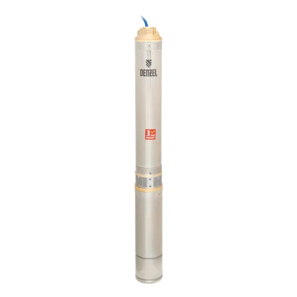 картинка Скважинный насос DWC-4-80, центробежный, диаметр 4", 1500 Вт, 5700 л/ч, напор 80 м Denzel от магазина Одежда+