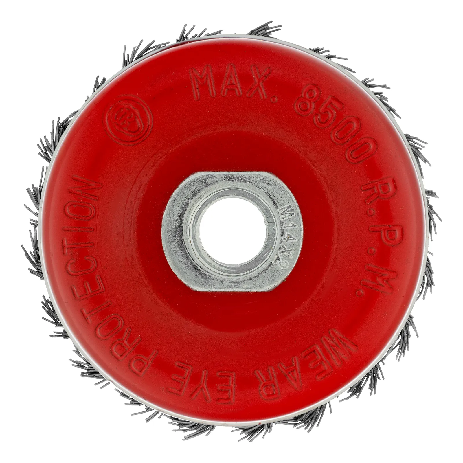 картинка Щетка для УШМ Heavy Duty, 80 мм, М14, "чашка", крученая проволока 0.5 мм Matrix от магазина Одежда+
