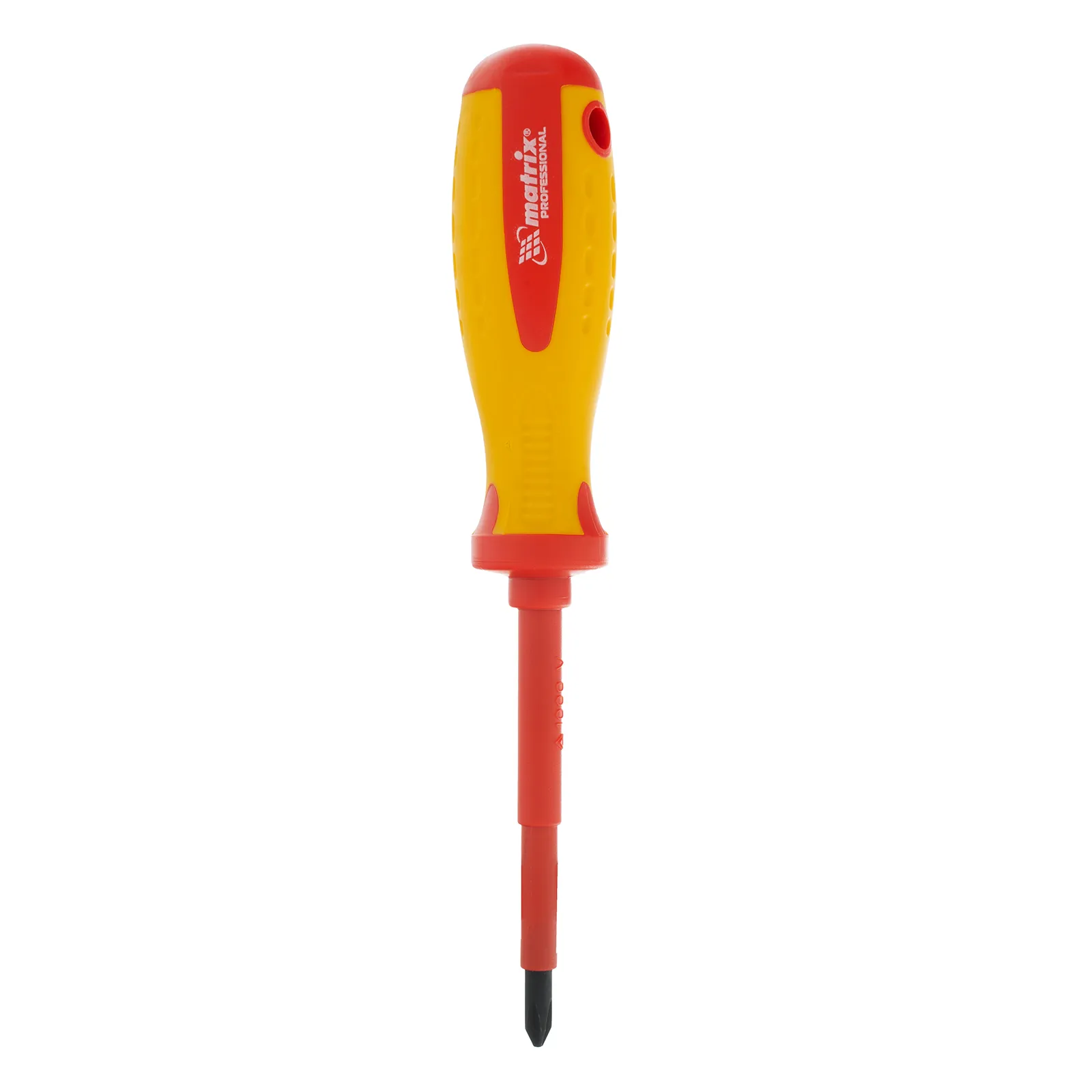 картинка Отвертка Insulated, PH2 x 100 мм, CrMo, до 1000 В, двухкомпонентная рукоятка Matrix Professional от магазина Одежда+