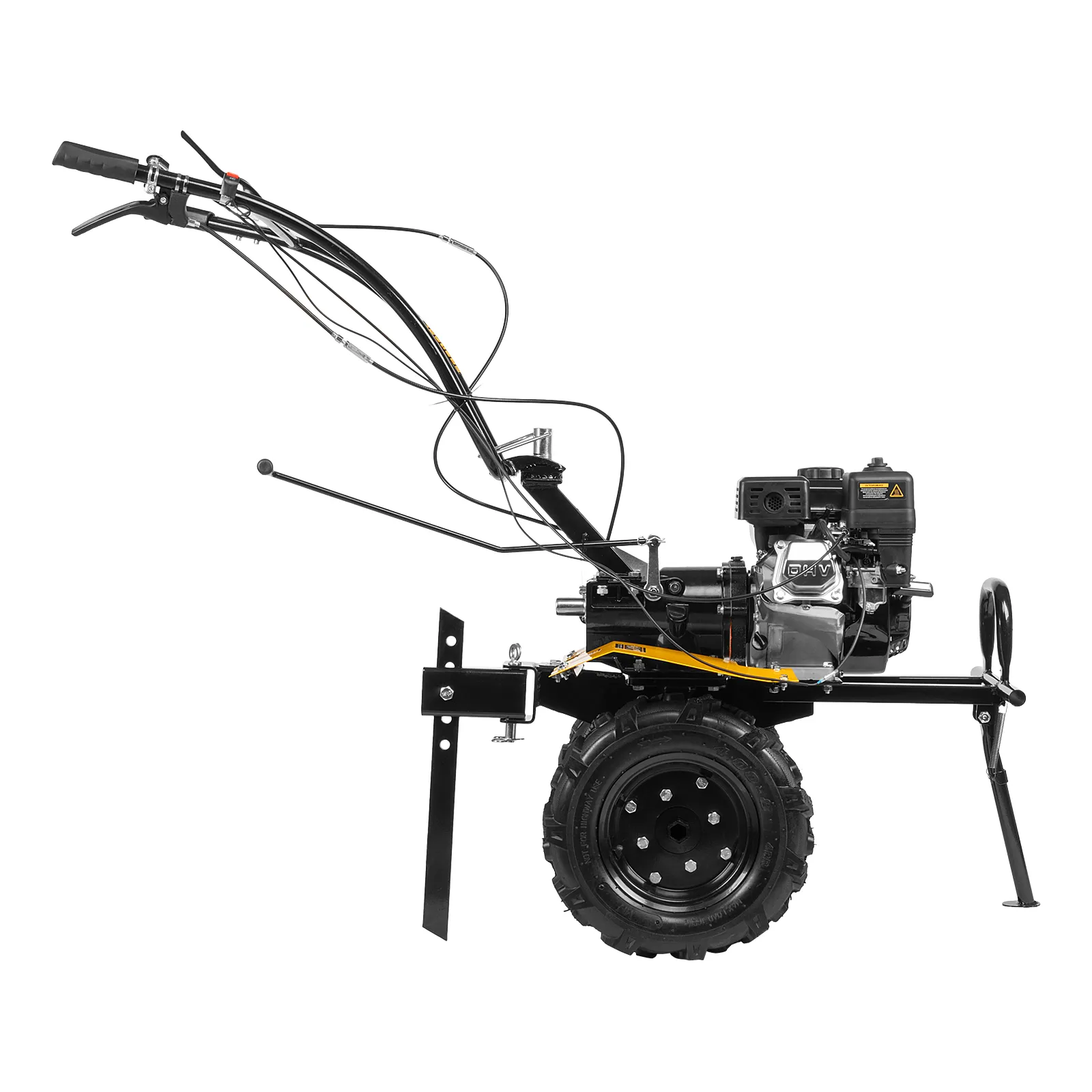 картинка Мотоблок DPT-270X, 7 л.с., диск.сцеп, шир 90 см, глуб 35 см,фрез 3х4,ВОМ,скор 2В/1Н,кол 8" Denzel от магазина Одежда+