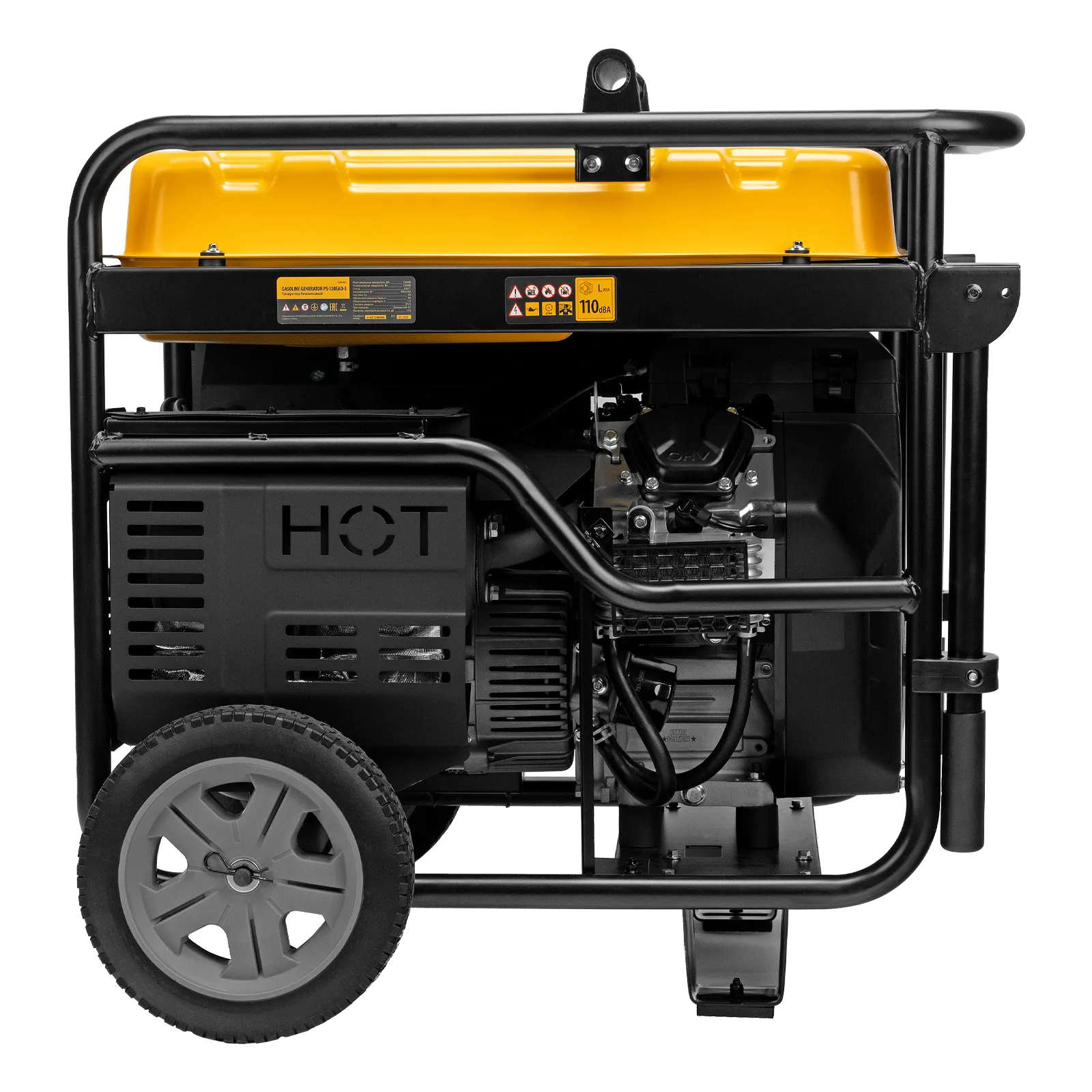 картинка Генератор бензиновый PS-120EAD-3, 12 кВт,230/400 В, 40л, разъем ATS,перекл.режима,эл.старт Denzel от магазина Одежда+