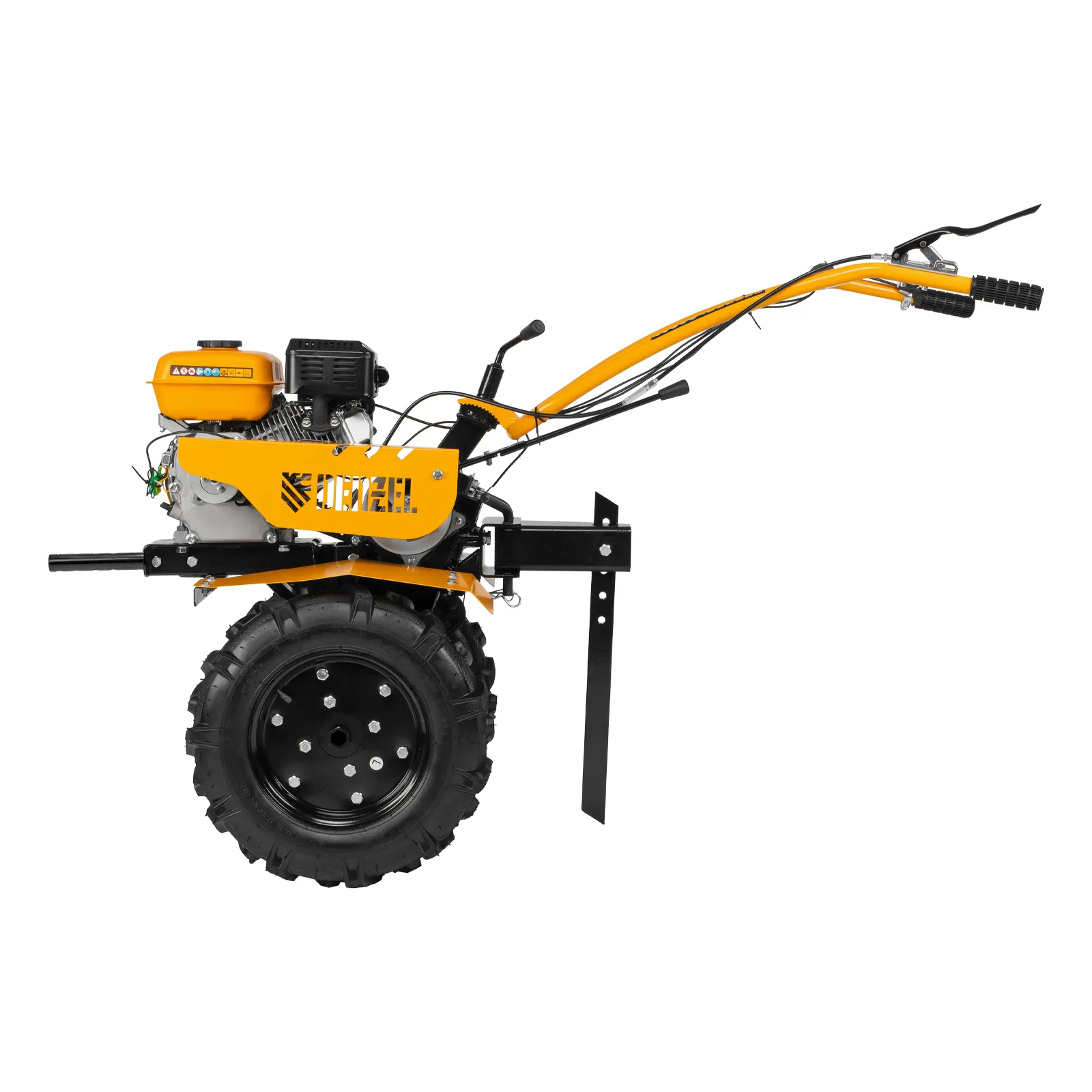 картинка Мотоблок DPT-270S, 7 л.с., ремен.сцеп, фрез 3х4, ШОМ, передачи 2В/1Н Denzel от магазина Одежда+