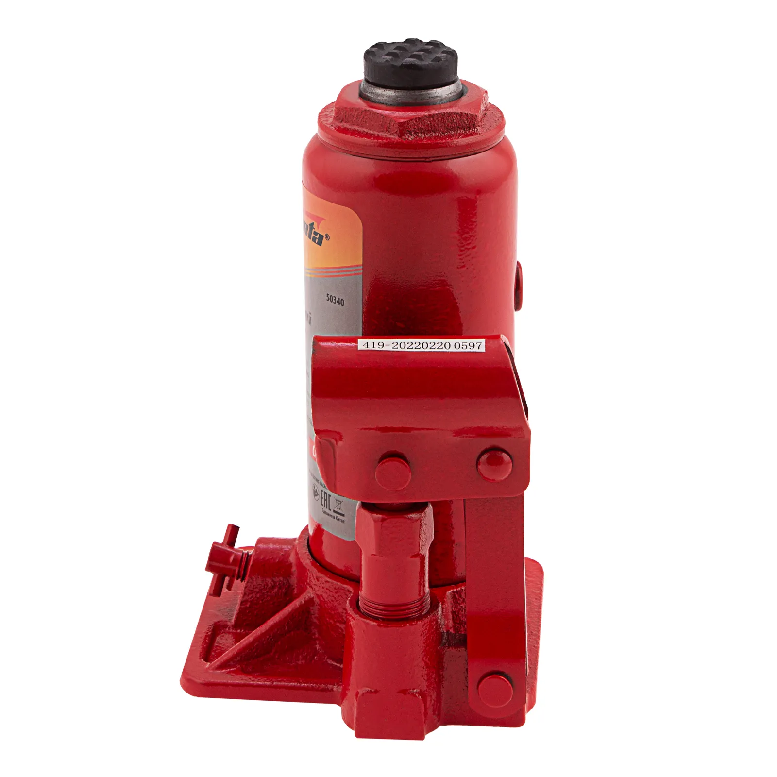 картинка Домкрат гидравлический бутылочный, 6 т, h подъема 180–340 мм Sparta Compact от магазина Одежда+