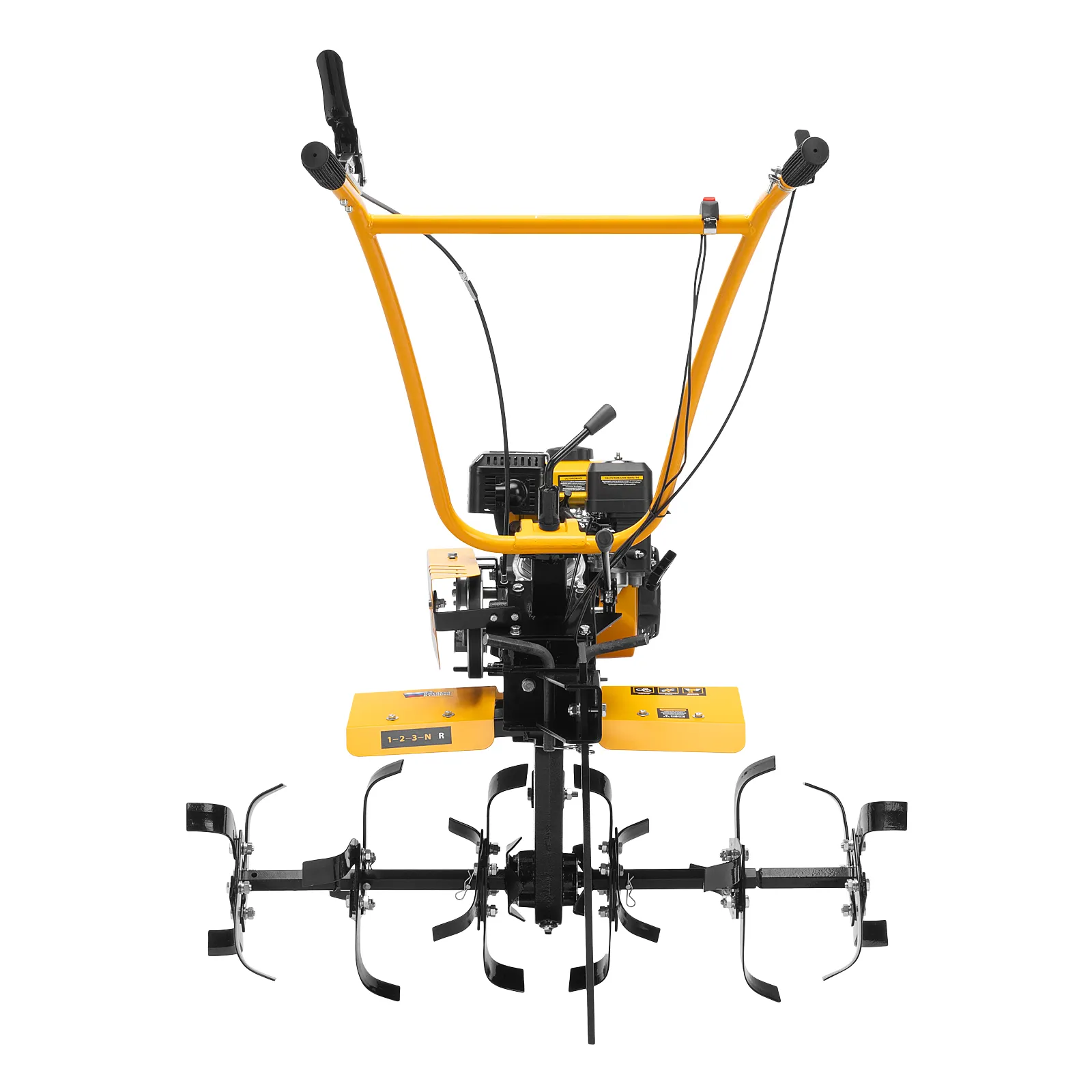 картинка Мотоблок DPT-370S, 7 л.с., ремен.сцеп, фрез 3х4, ШОМ, передачи 3В/1Н Denzel от магазина Одежда+