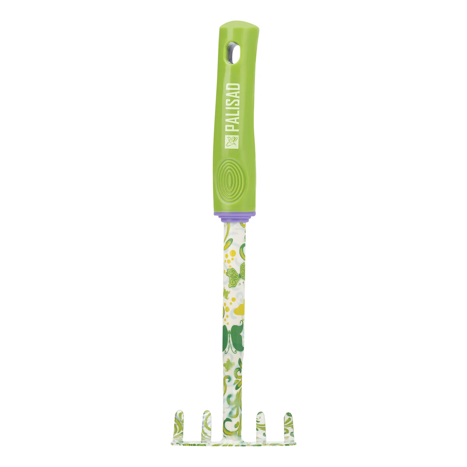 картинка Грабли 5 - зубые, 85 х 310 мм, стальные, пластиковая рукоятка, Flower Green, Palisad от магазина Одежда+