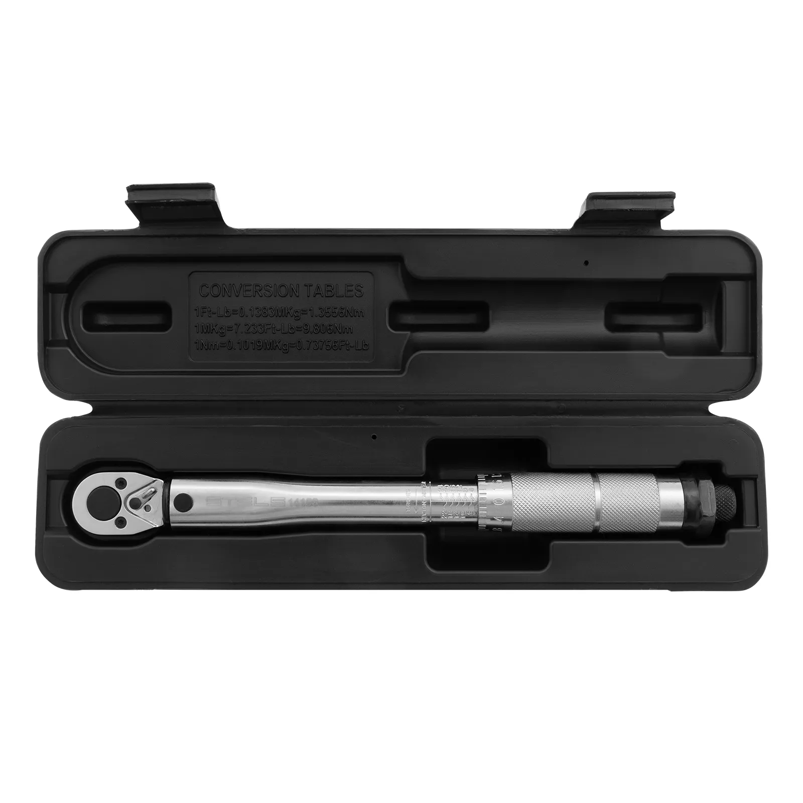 картинка Ключ динамометрический, 5-24 Нм, 1/4, CrV, хромированная Stels от магазина Одежда+