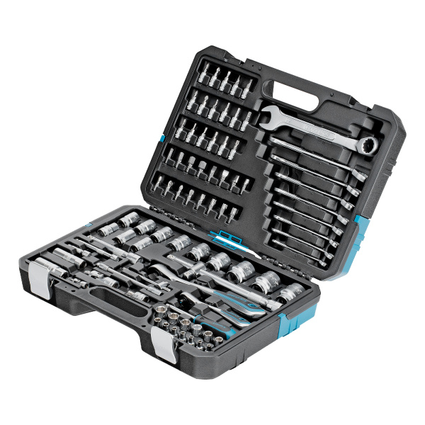 картинка Набор инструментов, 1/4", 1/2", CrV, 120 зубьев, 82 предмета Gross от магазина Одежда+