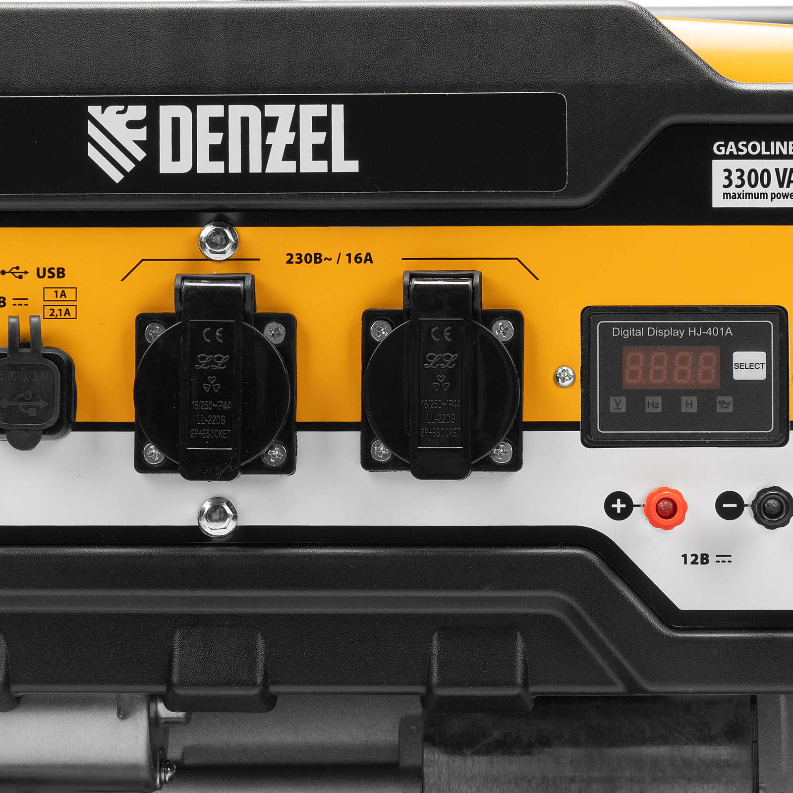 картинка Генератор бензиновый PS-33E, 3.3 кВт, 230В, 15 л, электростартер Denzel от магазина Одежда+