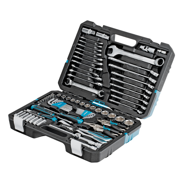 картинка Набор инструментов, 1/4", 1/2", CrV, 120 зубьев, 78 предметов Gross от магазина Одежда+