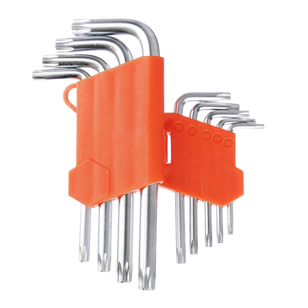 картинка ЕРМАК Набор ключей TORX-профиль 9пр. (75х3мм-170х9мм) от магазина Одежда+