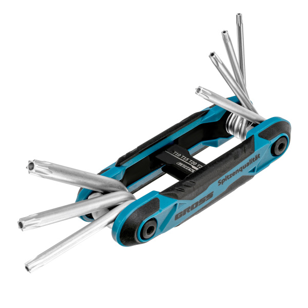 картинка Набор ключей имбусовых Tamper-Torx , складные, 8 шт, CrV Gross от магазина Одежда+
