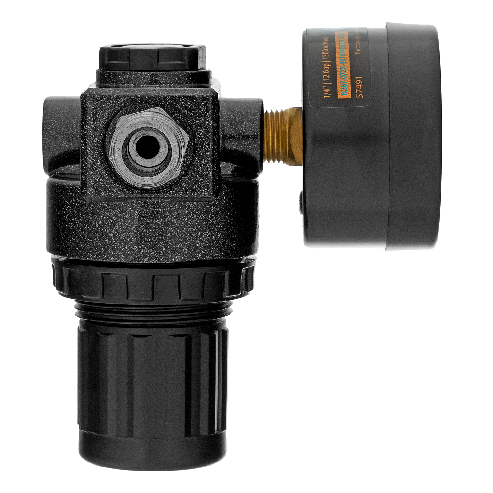 картинка Регулятор давления с манометром R1500, 12 бар, 1/4" Denzel от магазина Одежда+