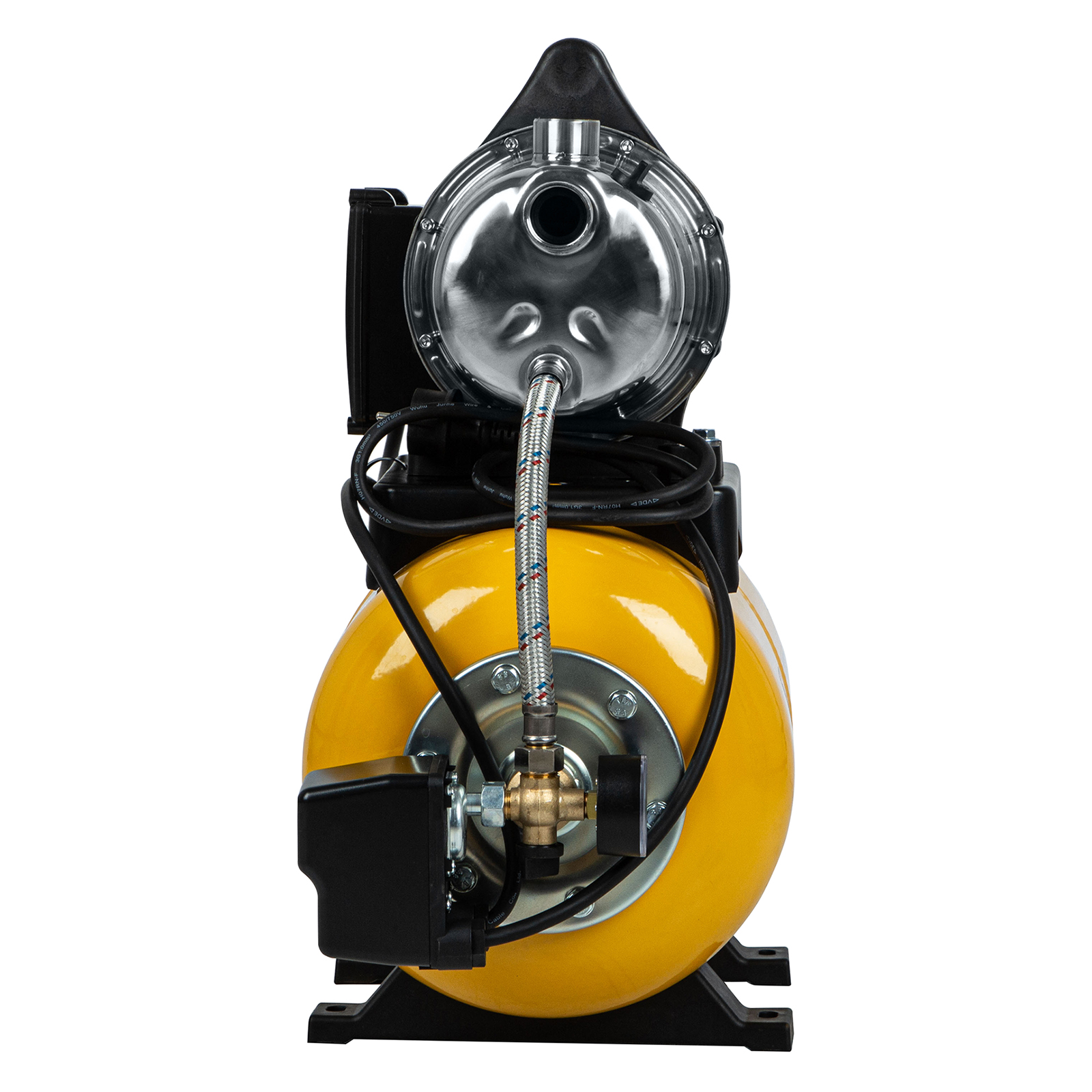 картинка Насосная станция PS800X, 800 Вт, 3200 л/ч, ресивер 24 л, подъем 38 м, нержавейка Denzel от магазина Одежда+