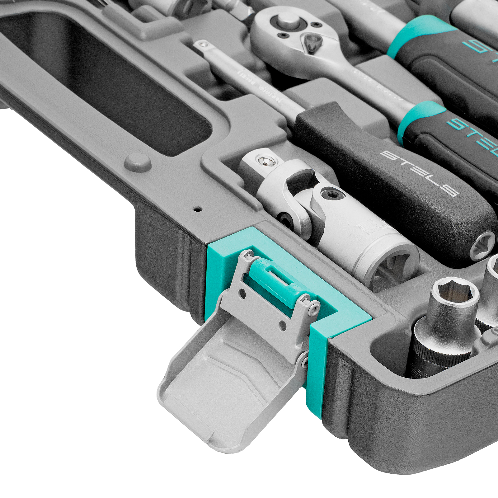 картинка Набор инструментов, 1/2", 1/4", CrV, пластиковый кейс 94 предмета Stels от магазина Одежда+