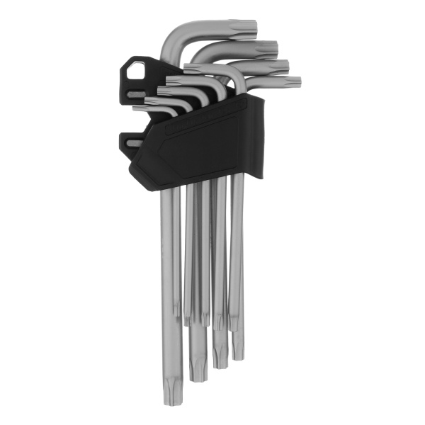 картинка Набор ключей имбусовых Torx-Tempered, TT10-50, CrV, 9 шт., удлиненные Сибртех от магазина Одежда+
