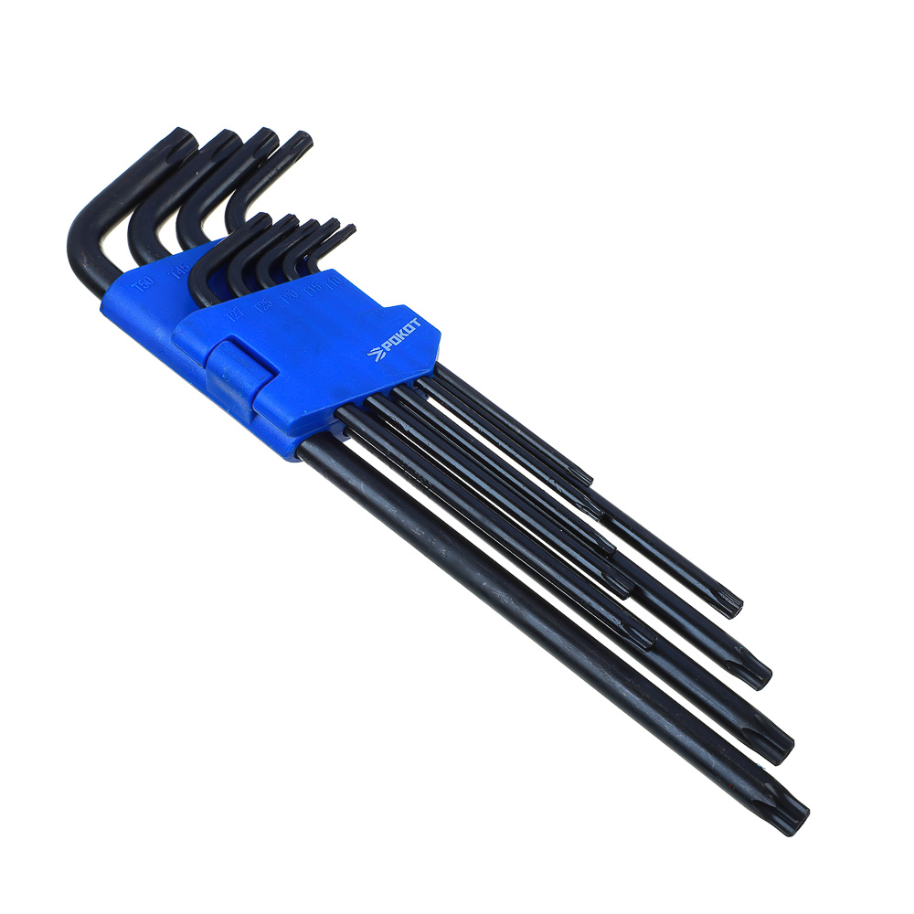 картинка РОКОТ Набор ключей TORX-профиль 9пр. (95х3мм - 220х9мм) от магазина Одежда+
