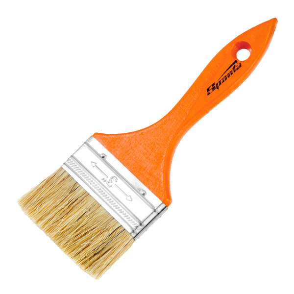 картинка Кисть плоская Slimline 3" (75 мм) натуральная щетина, деревянная ручка Sparta от магазина Одежда+