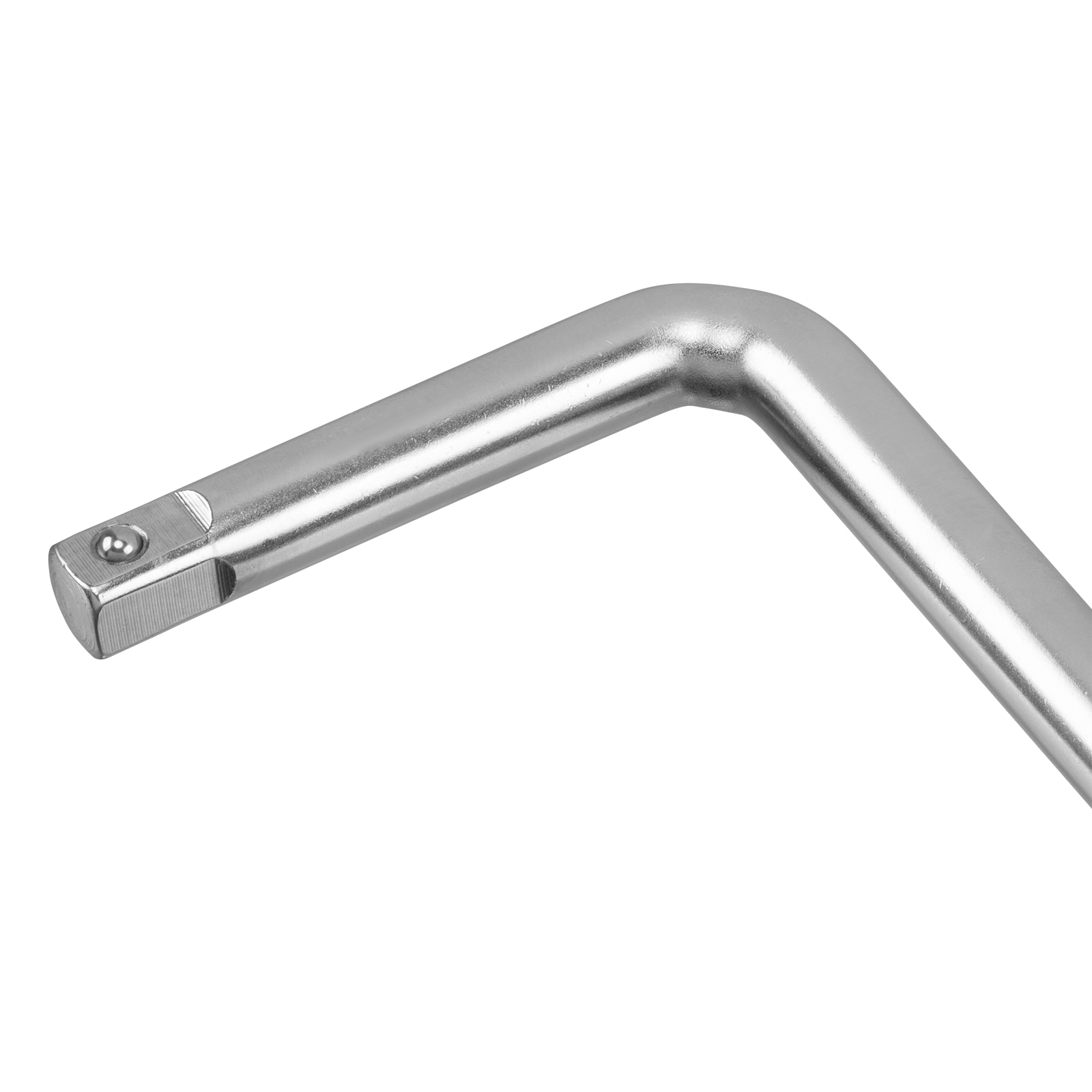 картинка Вороток Г-образный, 375*100 мм, квадрат 1/2", CrV, матовый хром Denzel от магазина Одежда+