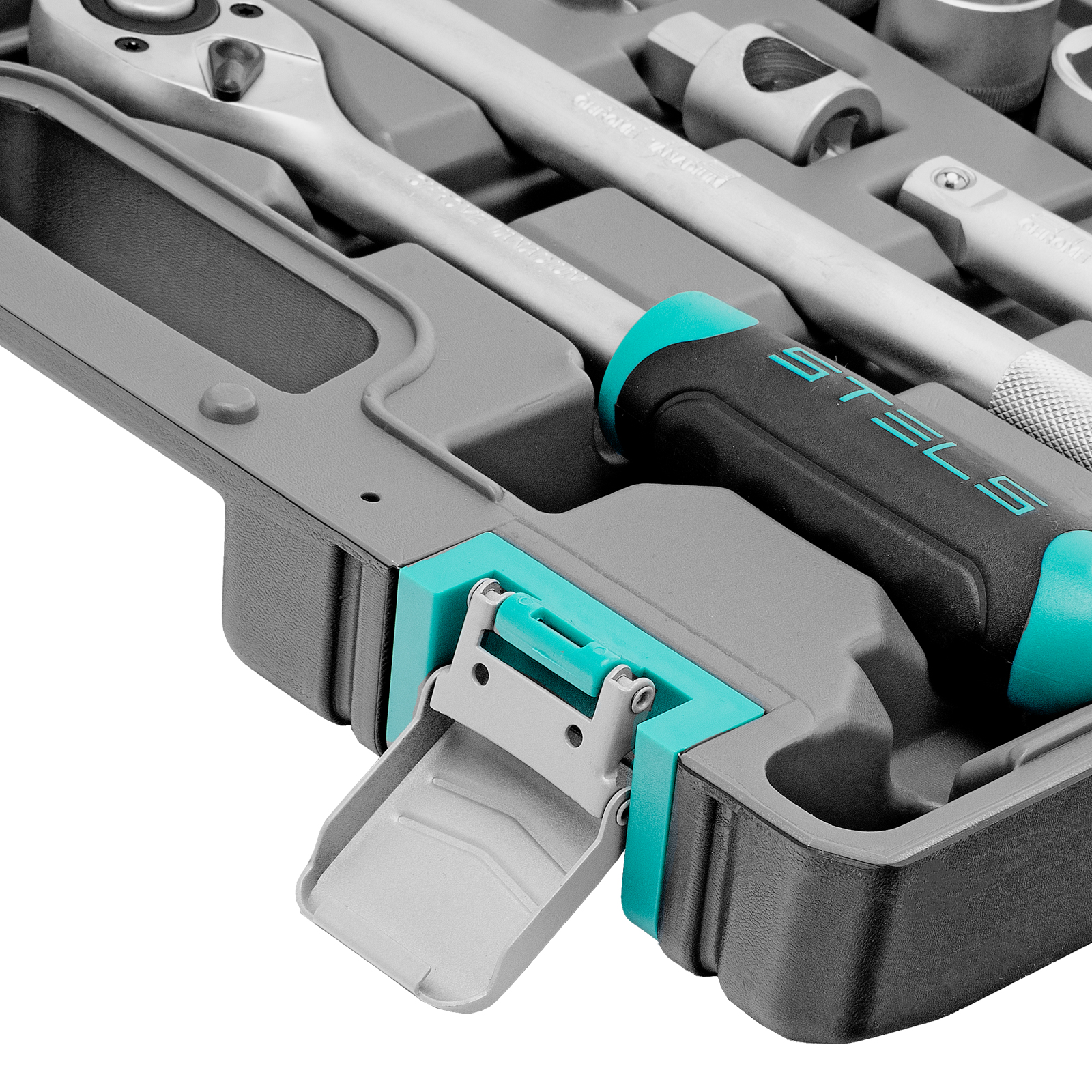 картинка Набор инструментов, 1/2", CrV, пластиковый кейс 31 предмет Stels от магазина Одежда+