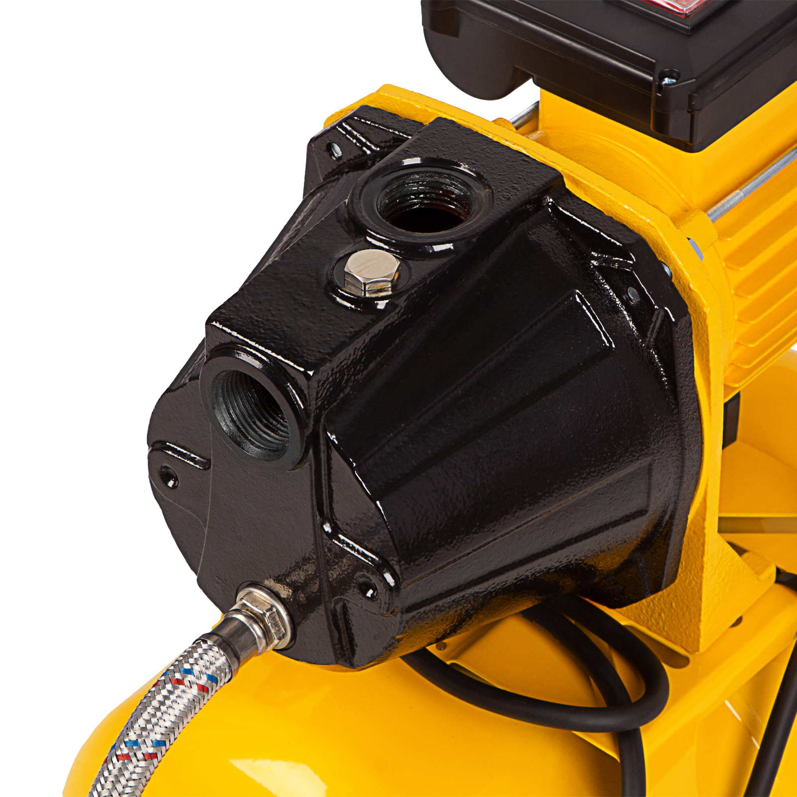 картинка Насосная станция PS1100С, 1100 Вт, 4500 л/ч, ресивер 24 л, подъем 46 м, чугун Denzel от магазина Одежда+