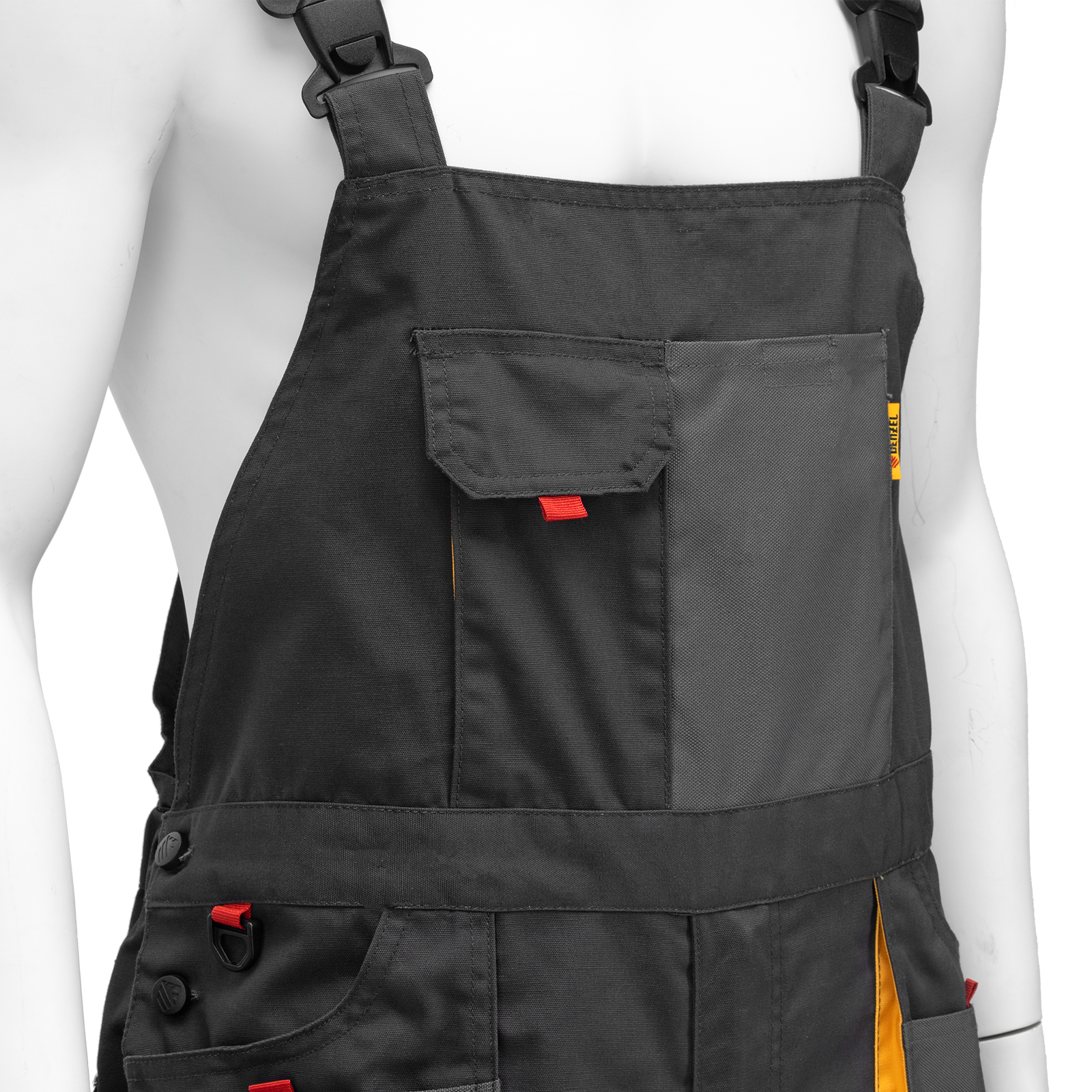 картинка Полукомбинезон профессиональный рабочий, 65% полиэстер 35% хлопок, XXL Denzel от магазина Одежда+