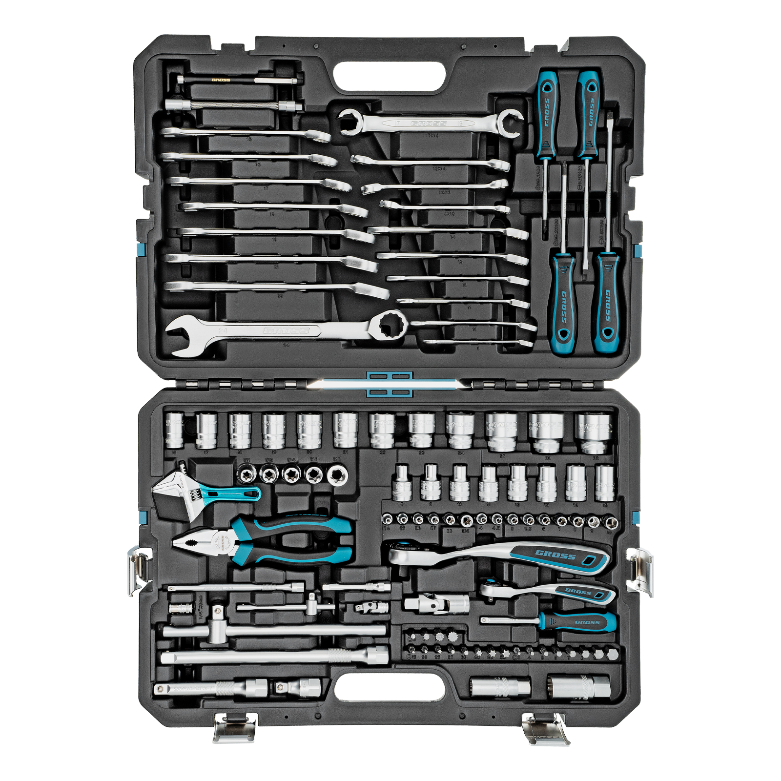 картинка Набор инструментов, 1/4", 1/2", CrV, 120 зубьев, 101 предмет Gross от магазина Одежда+