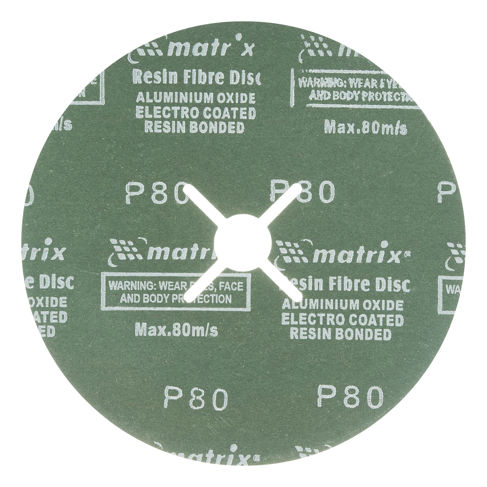картинка Круги фибровые 5 шт, Р 80, 180 х 22 mm Matrix от магазина Одежда+