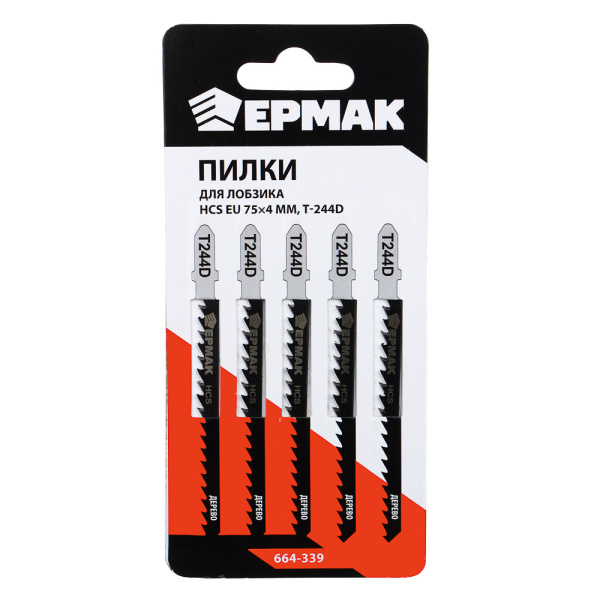 картинка ЕРМАК Пилки для эл.лобзика (HCS EU 75х4мм.) T-244D (дер., быст., фиг.рез.), 5шт. от магазина Одежда+