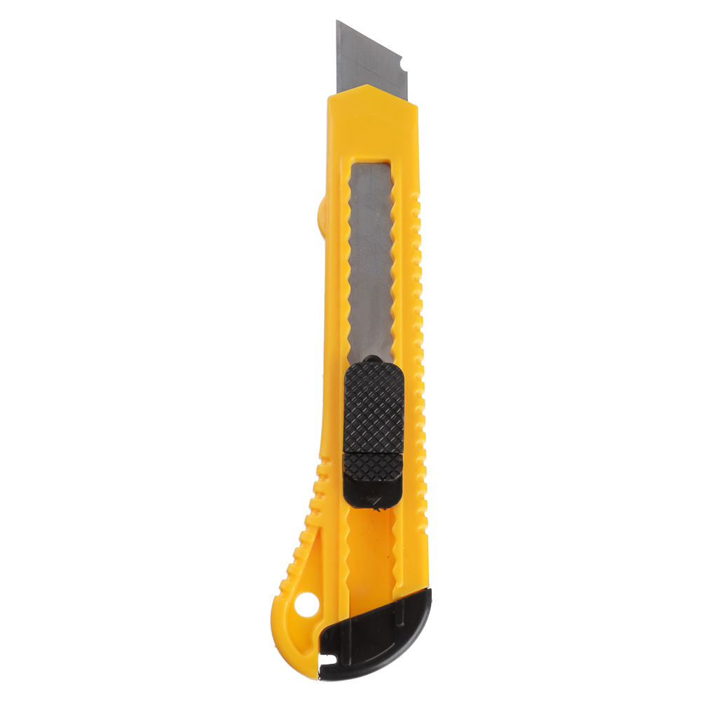картинка Нож универсальный малярный с сегментированным лезвием 18мм, квадратный фиксатор от магазина Одежда+