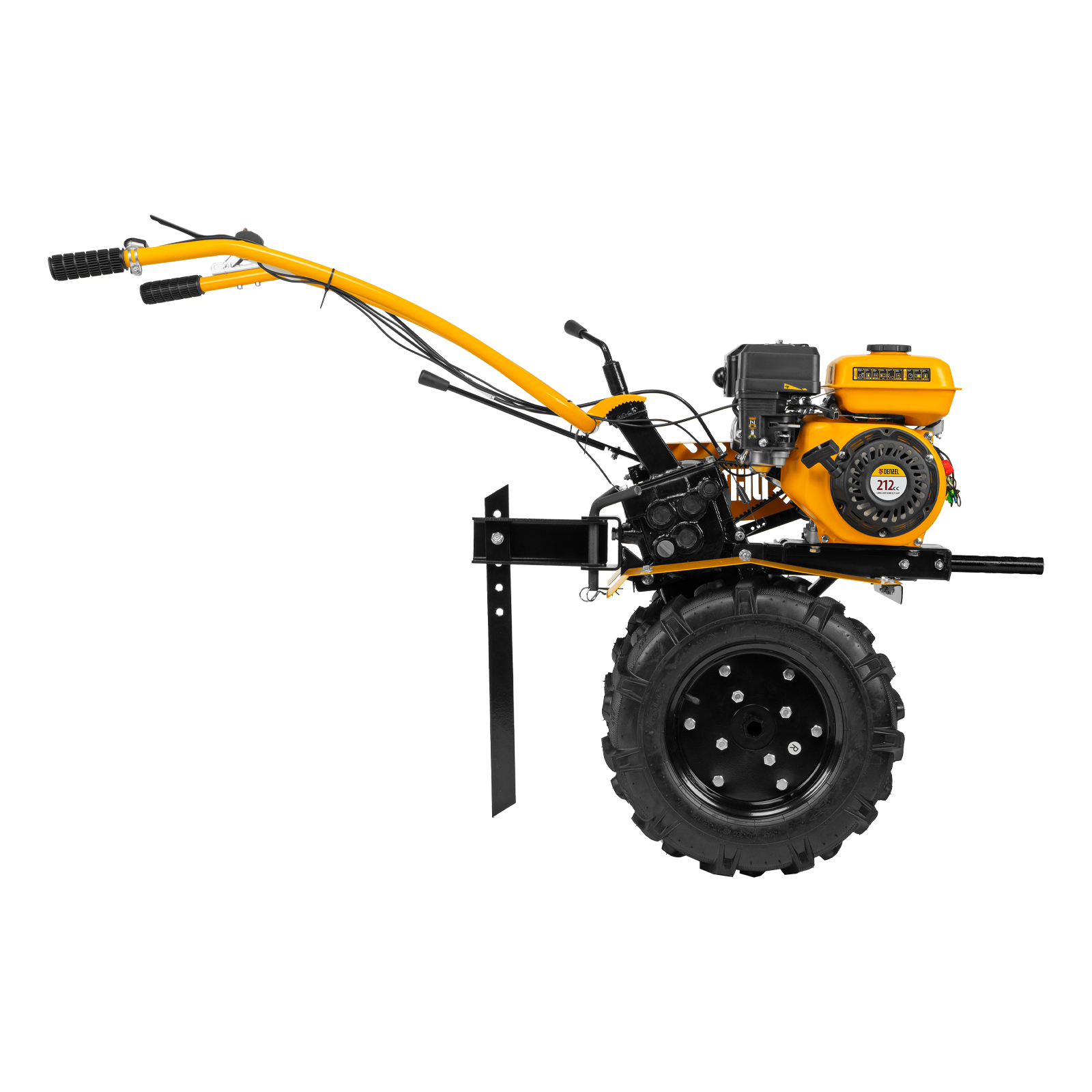 картинка Мотоблок DPT-270S, 7 л.с., ремен.сцеп, фрез 3х4, ШОМ, передачи 2В/1Н Denzel от магазина Одежда+