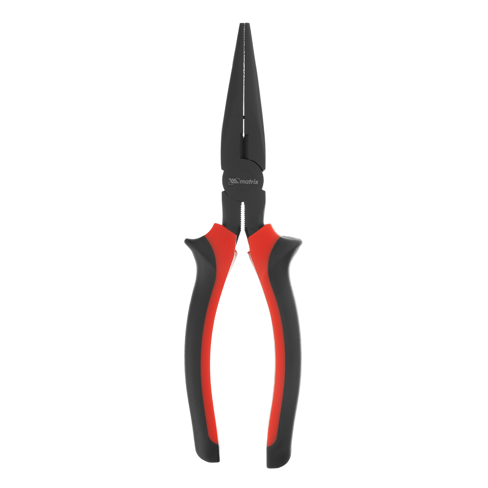 картинка Длинногубцы прямые Black Nickel, 200 мм, двухкомпонентные рукоятки Matrix от магазина Одежда+