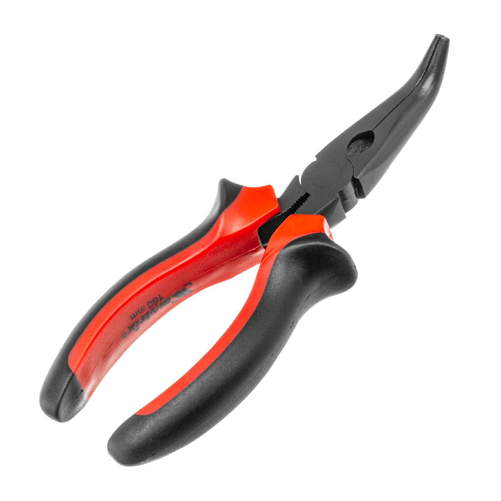картинка Длинногубцы изогнутые Black Nickel, 160 мм, двухкомпонентные рукоятки Matrix от магазина Одежда+