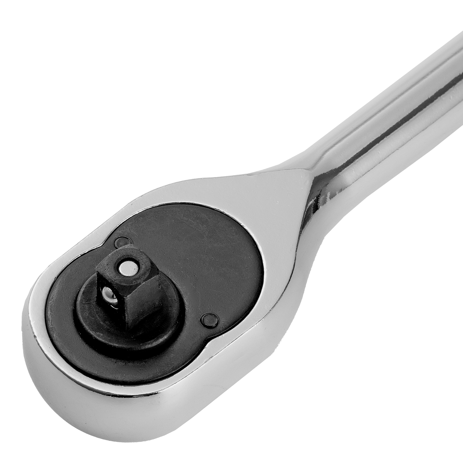 картинка Ключ-трещотка 1/4", 45 зубьев, цельнометаллический, с быстрым сбросом, CrV, хром Сибртех от магазина Одежда+