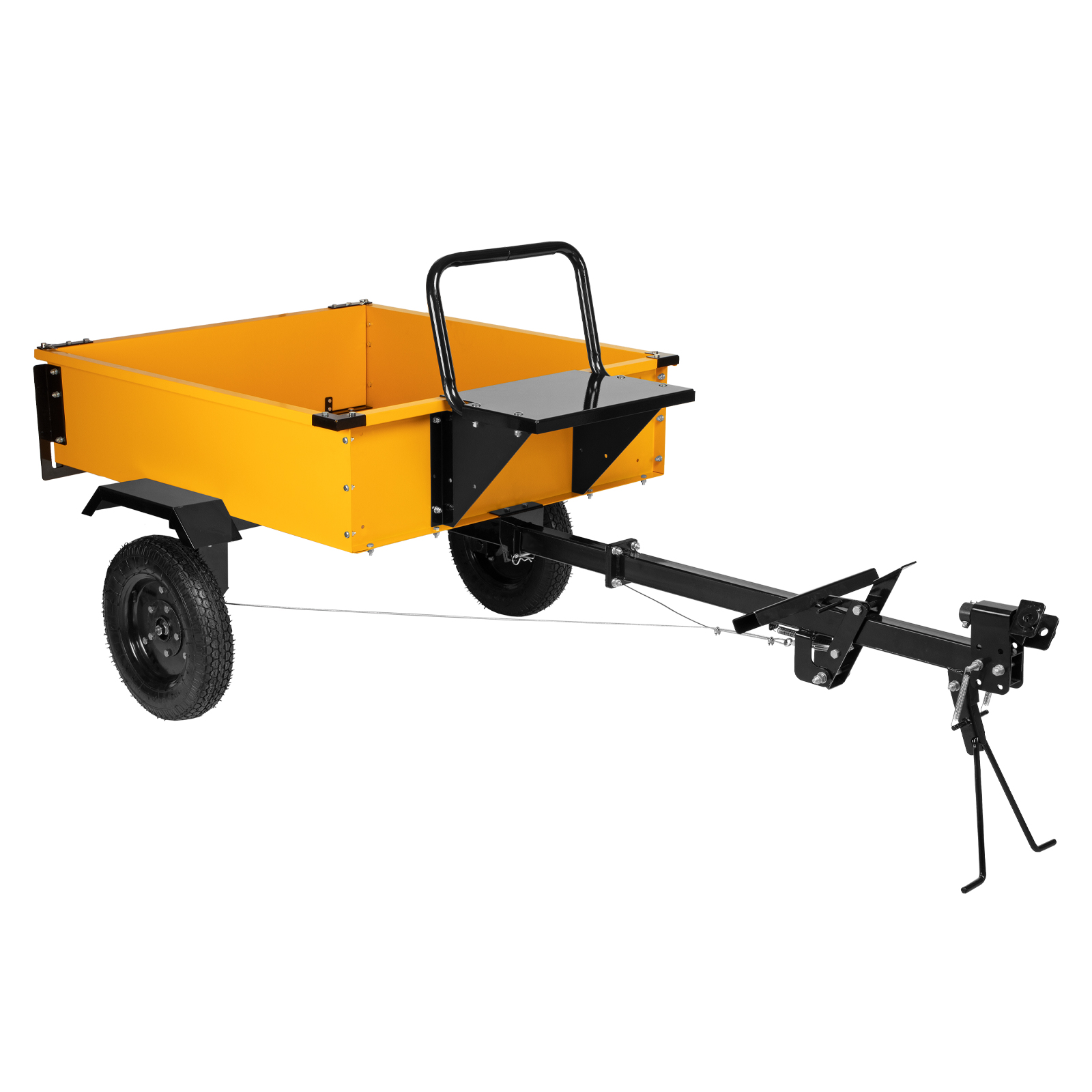 картинка Прицеп для мотоблока TT-500, оцинк., груз. 500 кг, рег. сцепка, колеса 4.00-10, в упаковке Denzel от магазина Одежда+