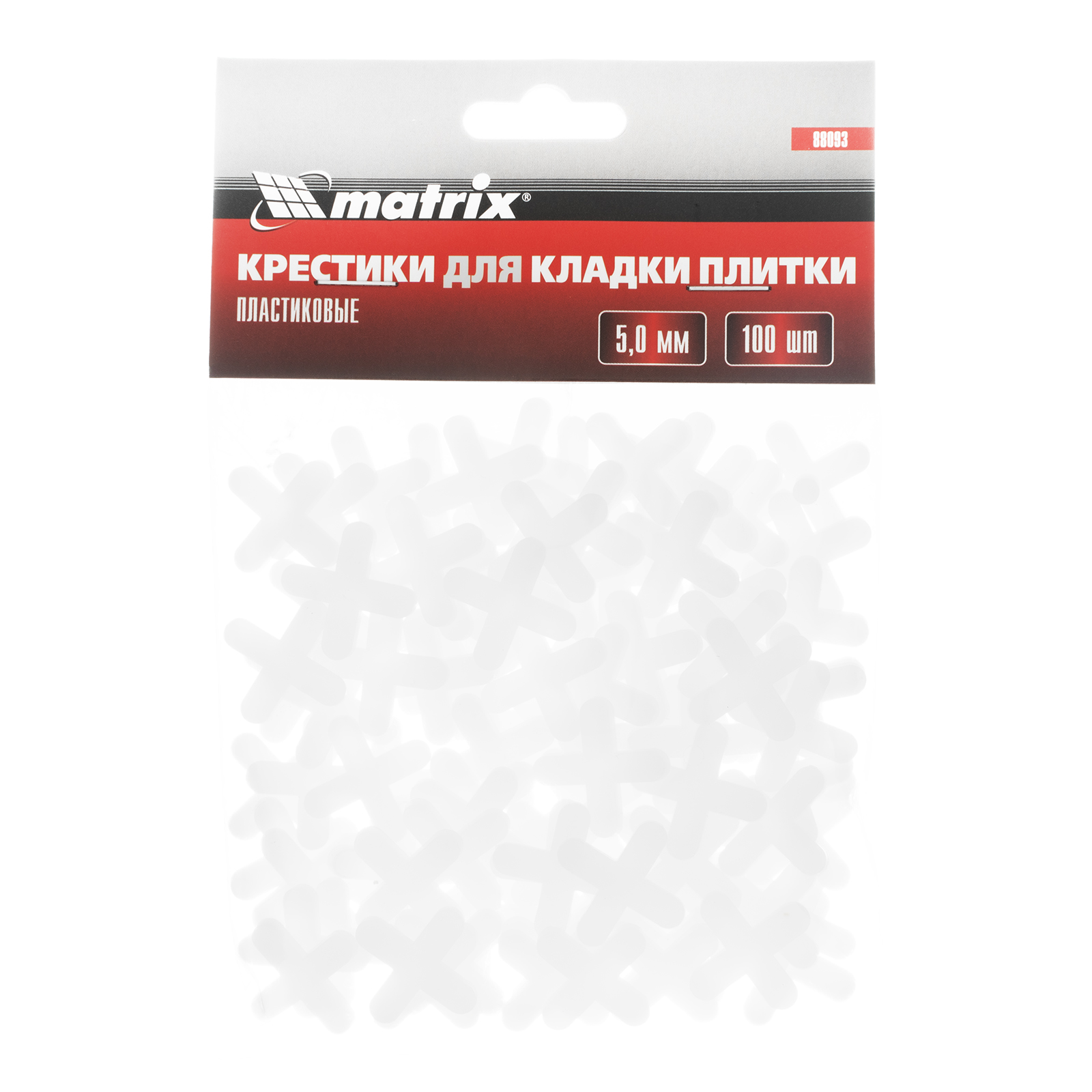 картинка Крестики, 5.0 мм, для кладки плитки, 100 шт Matrix от магазина Одежда+