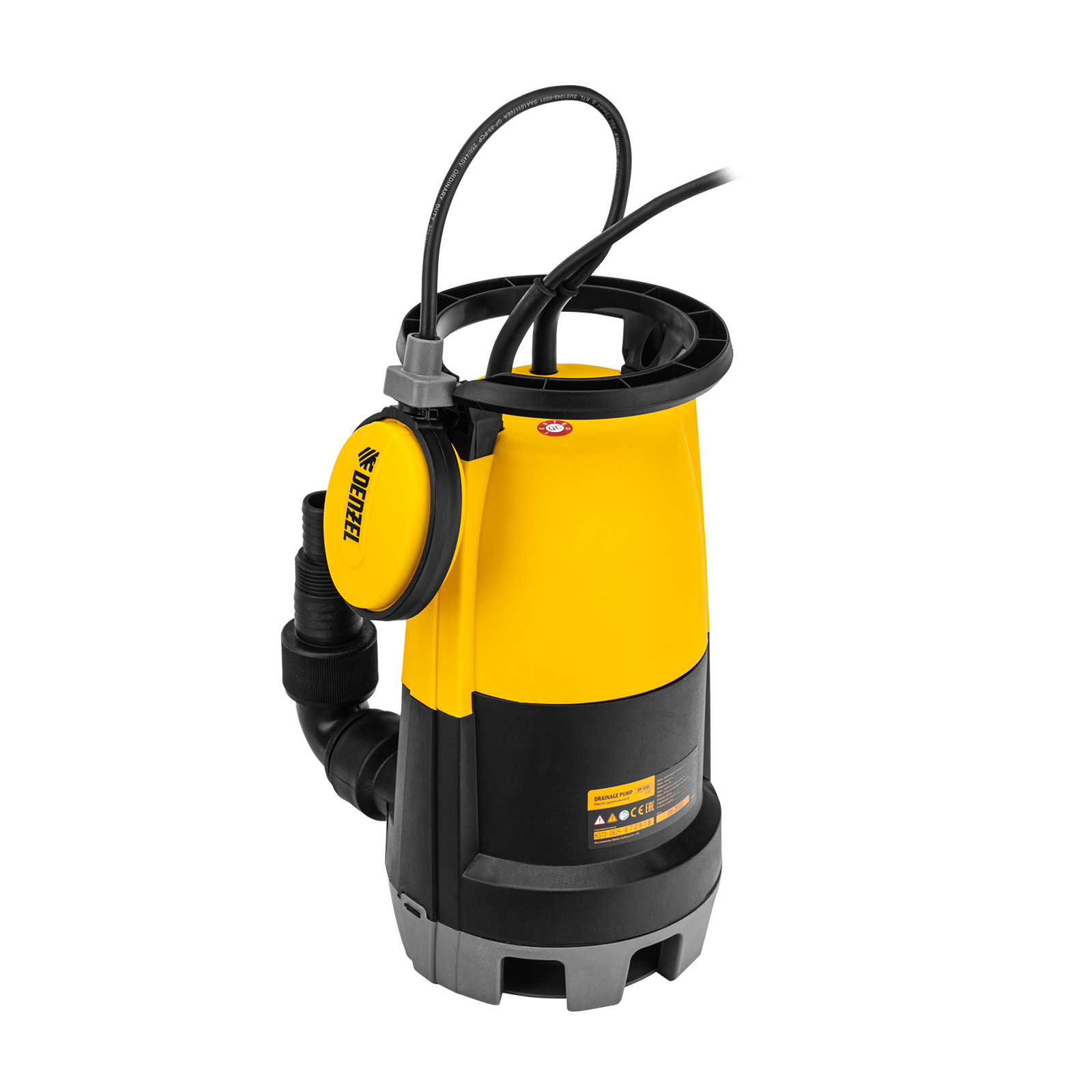картинка Дренажный насос для чистой и грязной воды DP450S, 450 Вт, напор 6 м, 12000 л/ч Denzel от магазина Одежда+