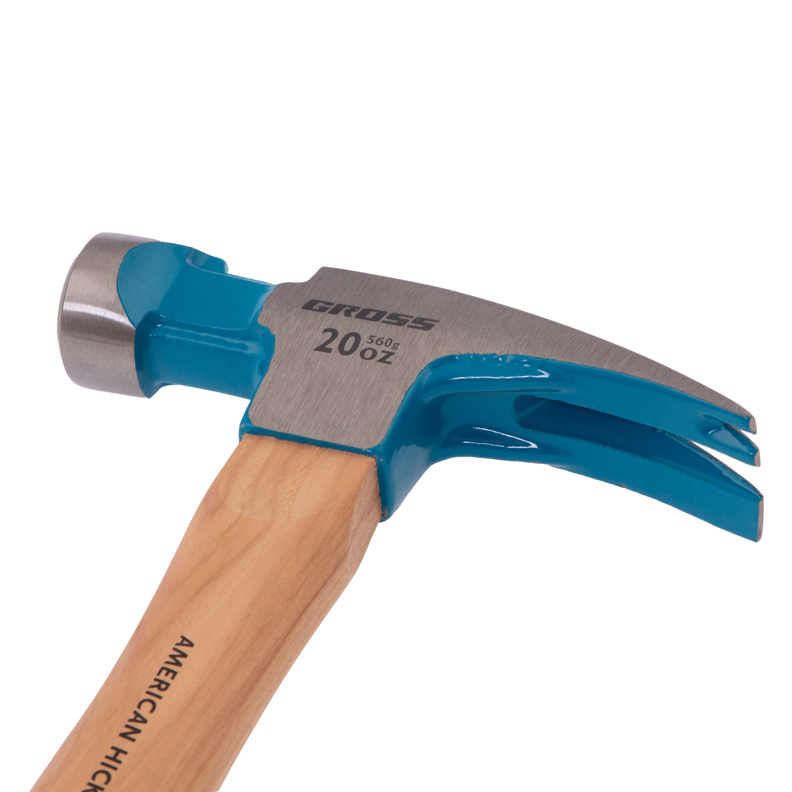 картинка Молоток-гвоздодер,560 г, угол 75, магнит, обрезиненная рукоятка AMERICAN HICKORY GROSS от магазина Одежда+