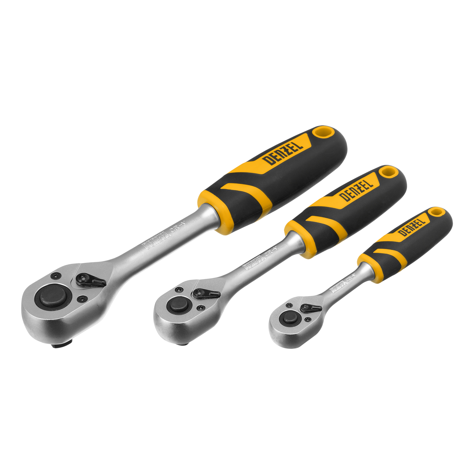 картинка Набор инструментов, 1/2", 3/8", 1/4", CrV, S2, пластиковый кейс, 232 предмета Denzel от магазина Одежда+