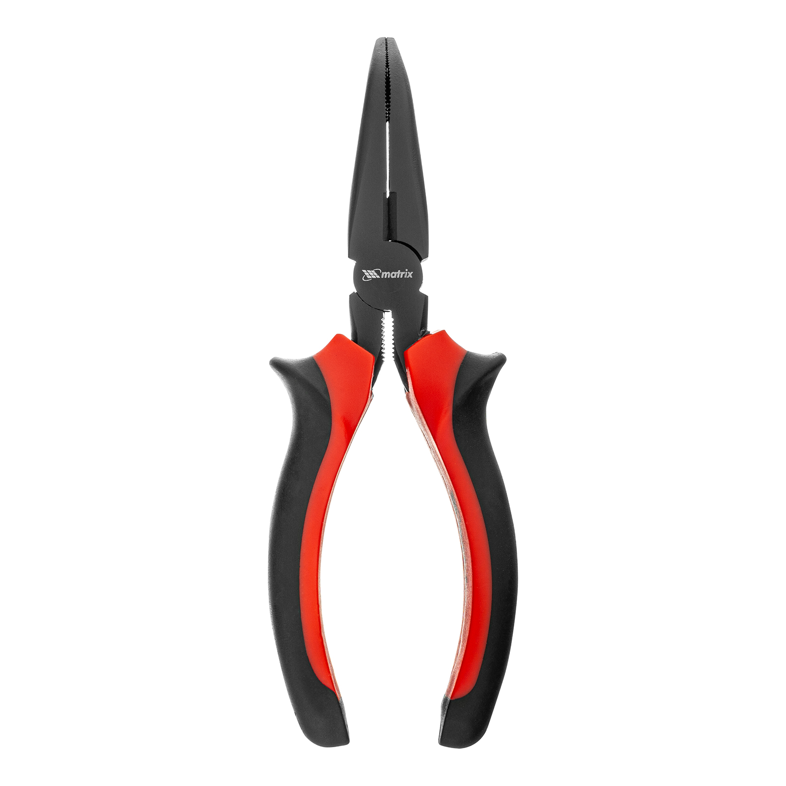 картинка Длинногубцы изогнутые Black Nickel, 160 мм, двухкомпонентные рукоятки Matrix от магазина Одежда+