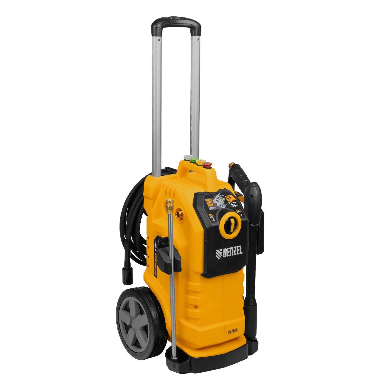 картинка Моечная машина высокого давления K 50 Power, 2100 Вт, 150 бар, 600 л/ч, асинх. двиг.// Denzel от магазина Одежда+