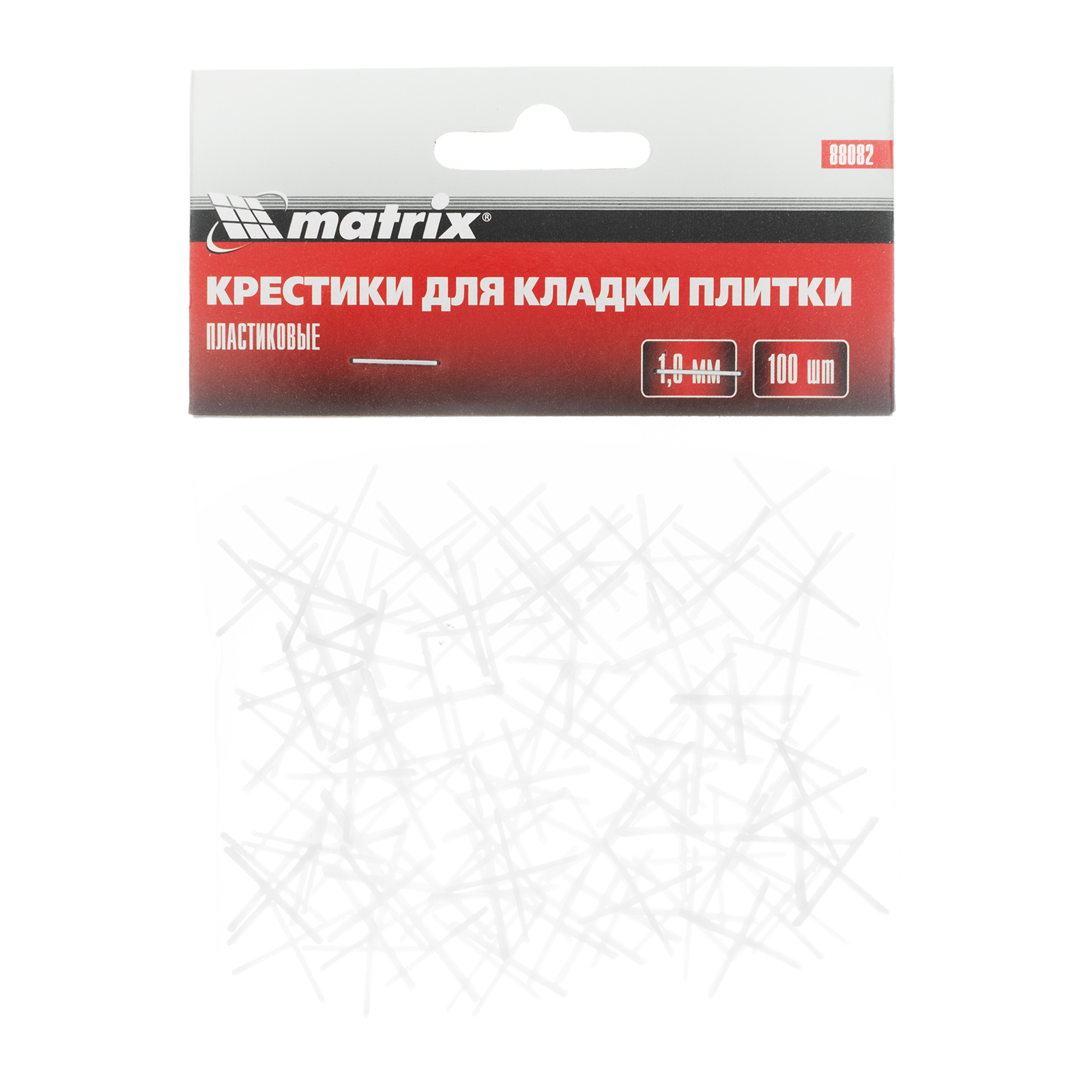 картинка Крестики, 1.0 мм, для кладки плитки, 100 шт Matrix от магазина Одежда+