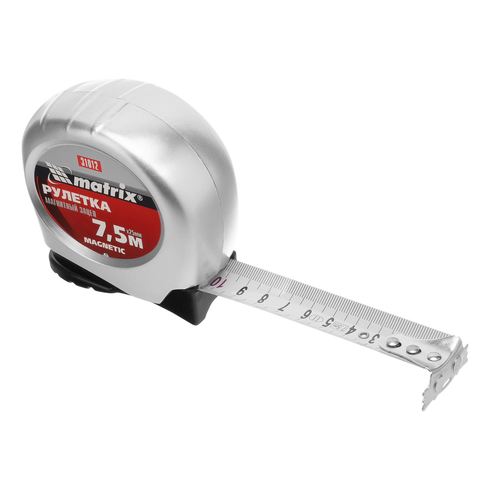 картинка Рулетка Magnetic,7,5 м х 25 мм,магнитный зацеп Matrix от магазина Одежда+