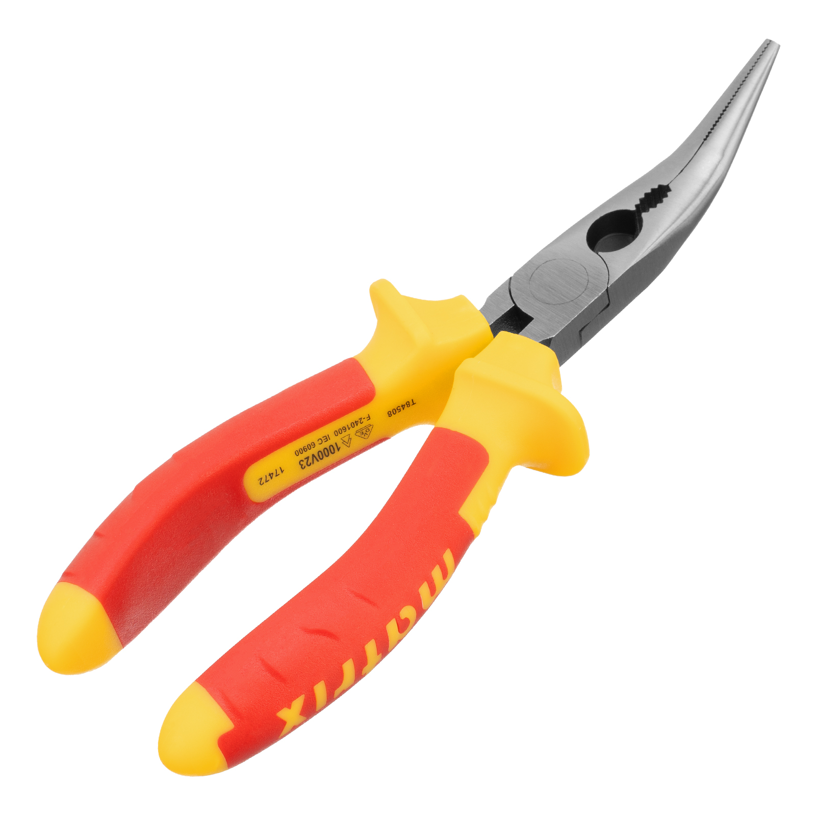 картинка Длинногубцы изогнутые Insulated, 160 мм, двухкомпонентные рукоятки Matrix Professional от магазина Одежда+
